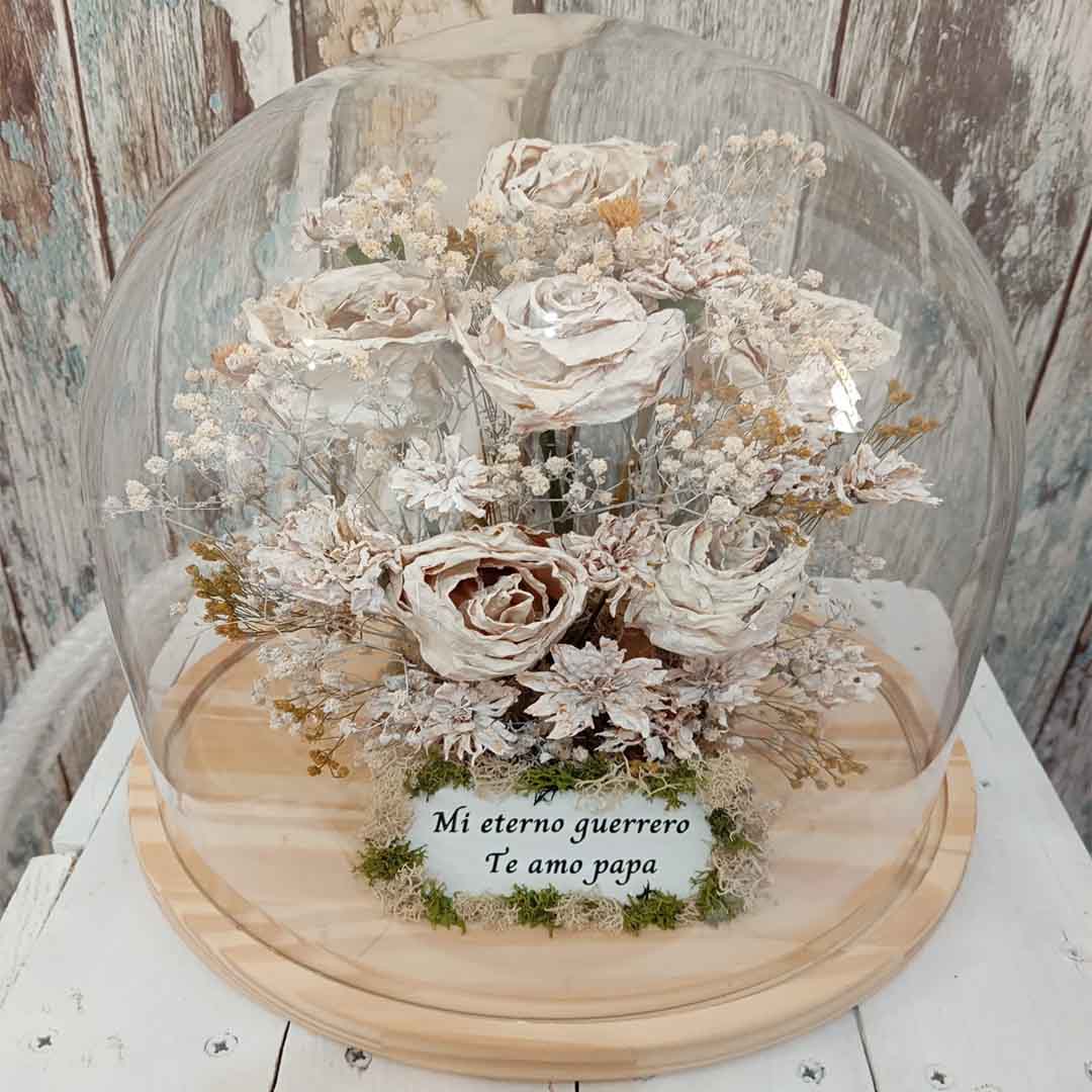 Secado y Preservación de Flores Sueltas Naturales | Cúpula Exclusiva de Cristal